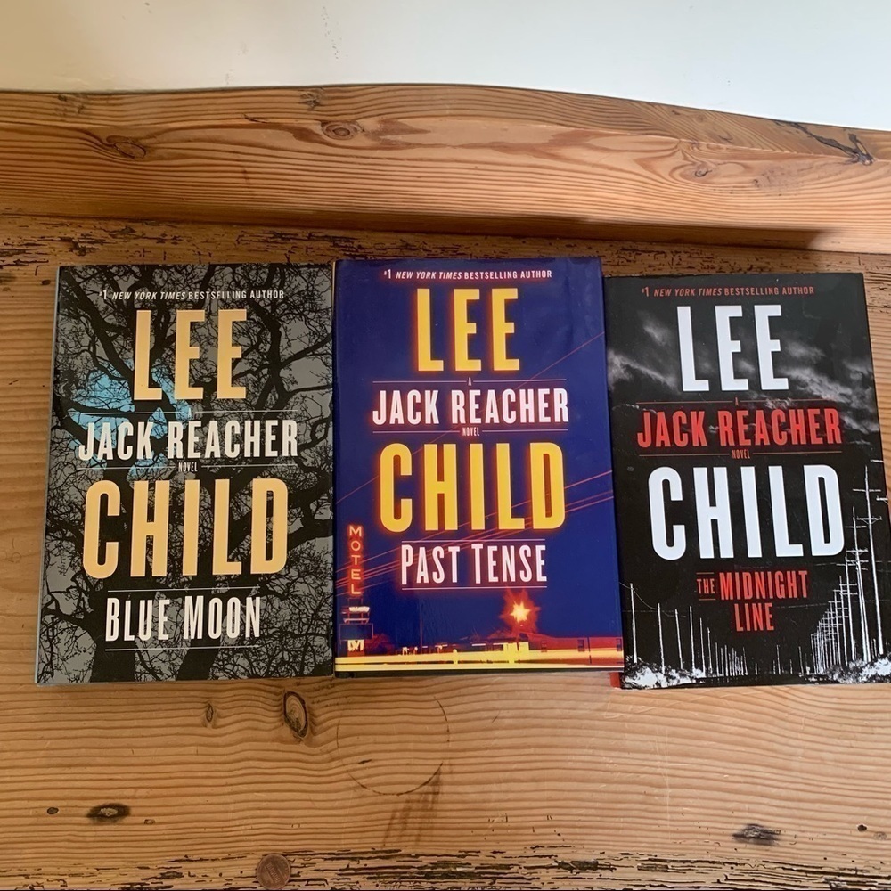 Set of three Lee Child hard cover books